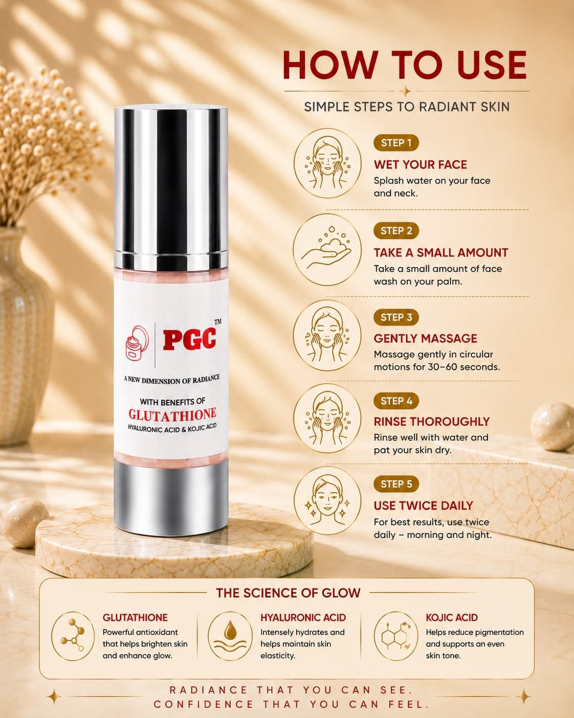 GLUTATIONE FACE WASH