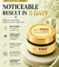 PGC Prism Glow Cosmetics Avocado Night Cream jar on a stone pedestal highlighting key benefits like brightening, dark circles lightening, instant glow, and pigmentation reduction