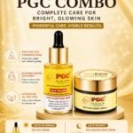 PGC Prism Glow Cosmetics Combo featuring Powerful Brightening Face Serum and Avocado Night Cream skincare routine banner