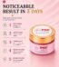 PGC Prism Glow Cosmetics Instant Bridal Night Cream jar on a pink ripple background highlighting a 5-day noticeable result for skin brightening and melasma reduction