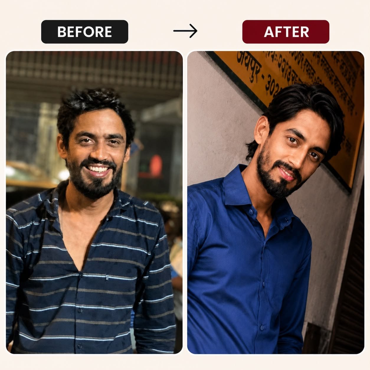 PGC Men Skincare Transformation Before After Banner